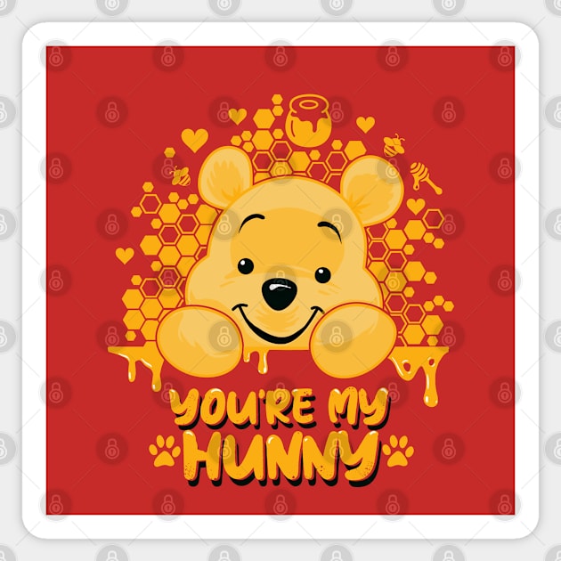 You're my HUNNY Sticker by eriondesigns